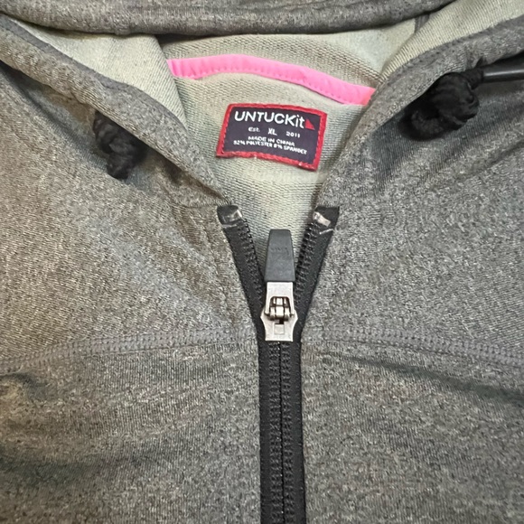 UNTUCKit 🔥 Women’s Performance Full Zip Stretchy Jacket Hoodie Sweatshirt Sz XL - Picture 5 of 7